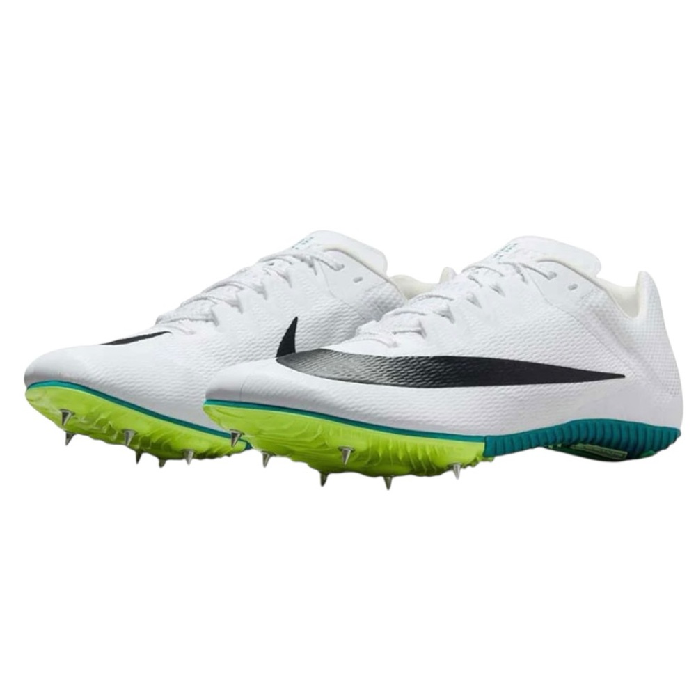 NEW Nike Zoom Rival Sprint Unisex Sneakers Track + Field Spikes White and Black